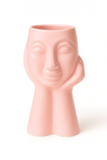 Abstract Face Ceramic Vase, Minimalist Sculpture Home Decor - Image 4