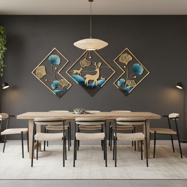 Leaf and Dear Wall Art