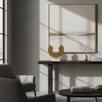Textured Gold Abstract Sculpture, Marble Base, Modern Home Decor Accent - Image 4