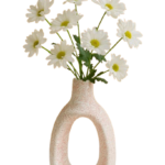 Textured Oval Ceramic Vase, Modern Minimalist Sculptural Home Decor